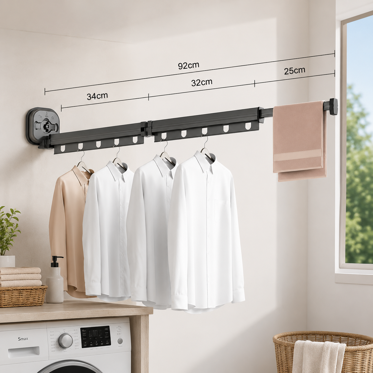 Retractable Drying Rack - LuxeSpace