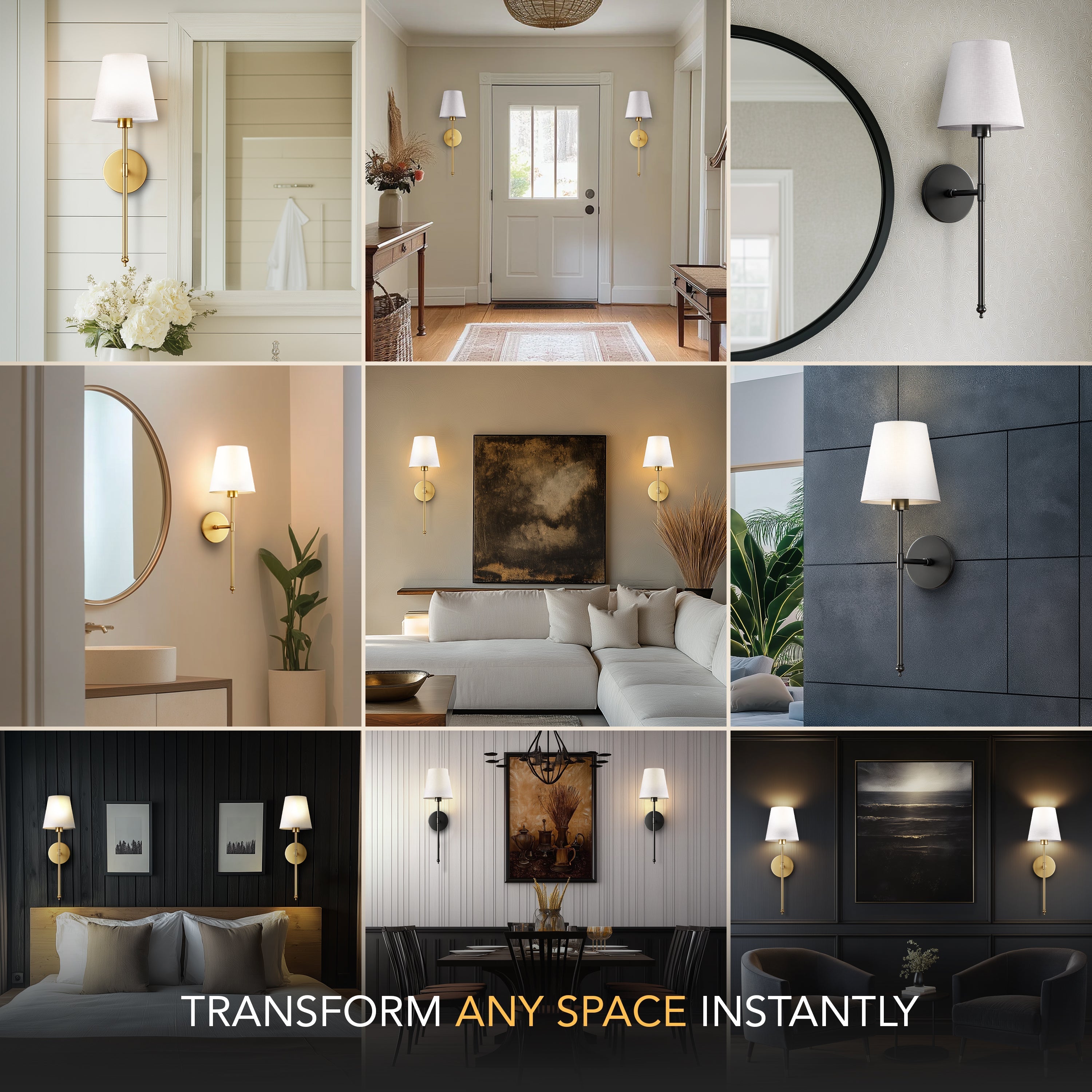 Luminous Wall Sconces - AuraGlow™ Original Wireless Set of 2
