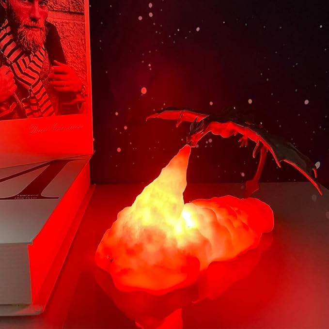Fire Breathing Dragon Lamp - EmberGlow Designs