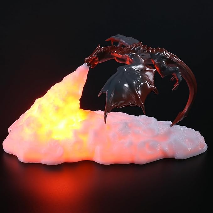 Fire Breathing Dragon Lamp - EmberGlow Designs