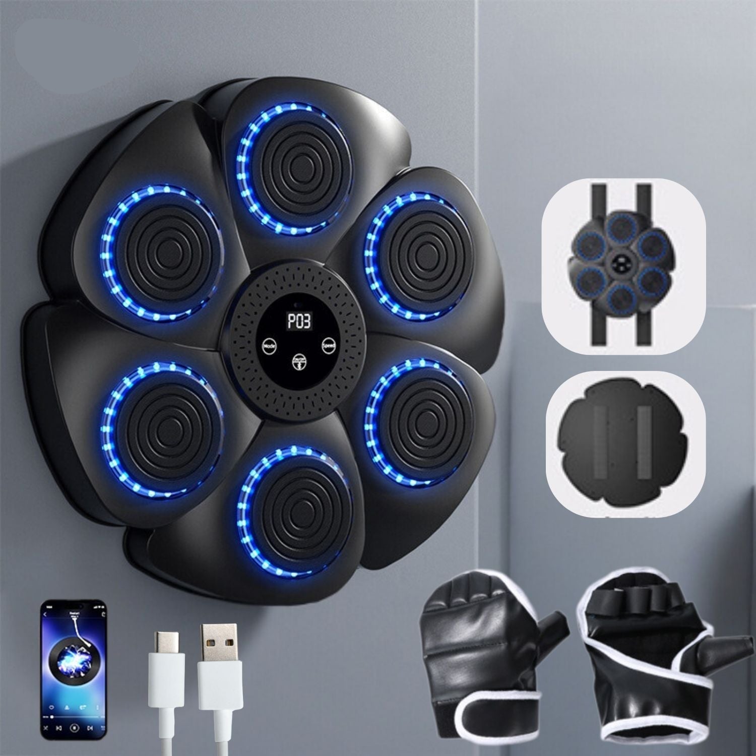 Smart Boxing Machine - FitPulse Interactive Home Trainer