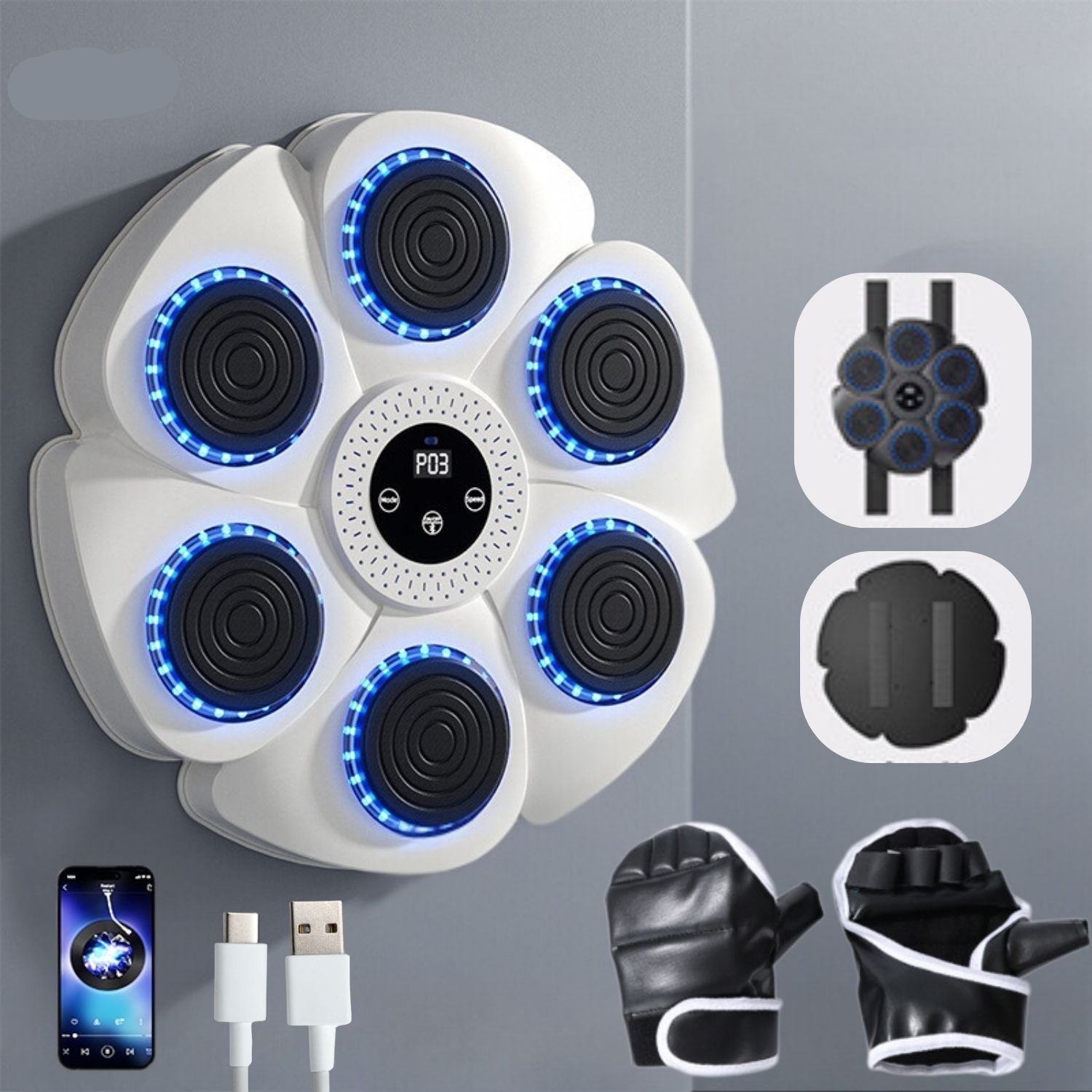 Smart Boxing Machine - FitPulse Interactive Home Trainer