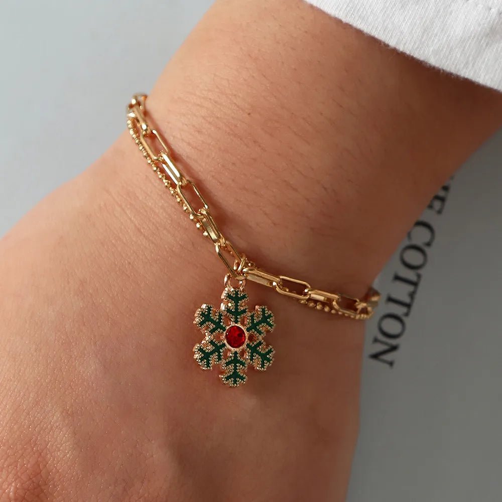 Charm Bracelet - LuxeFestive Gold-Plated Adjustable Jewelry