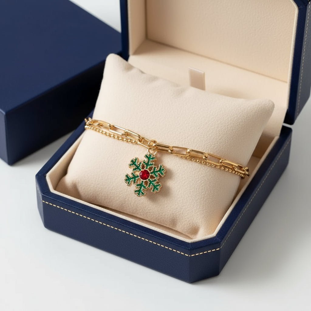 Charm Bracelet - LuxeFestive Gold-Plated Adjustable Jewelry