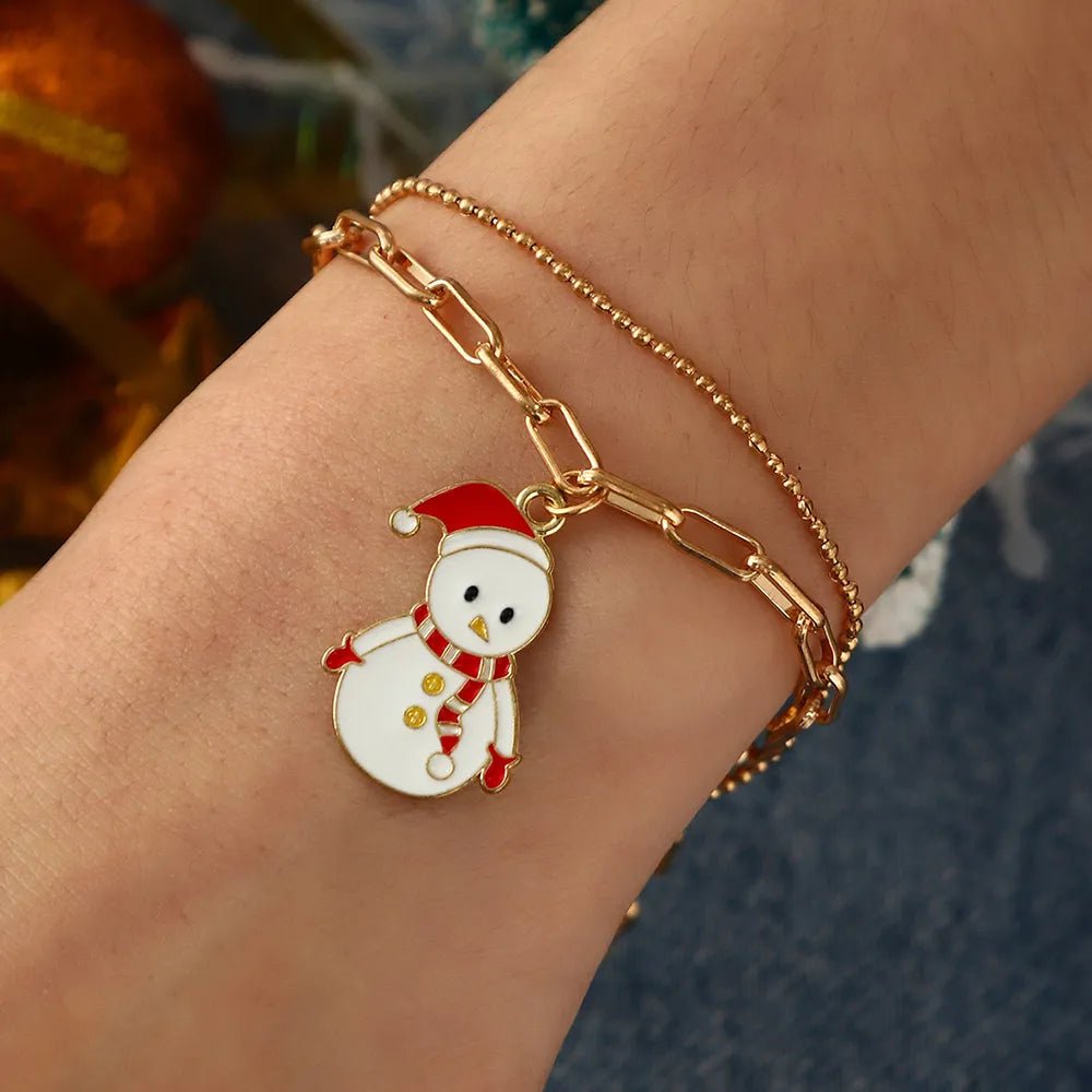 Charm Bracelet - LuxeFestive Gold-Plated Adjustable Jewelry