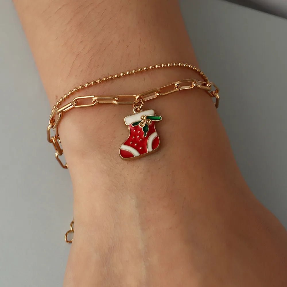 Charm Bracelet - LuxeFestive Gold-Plated Adjustable Jewelry