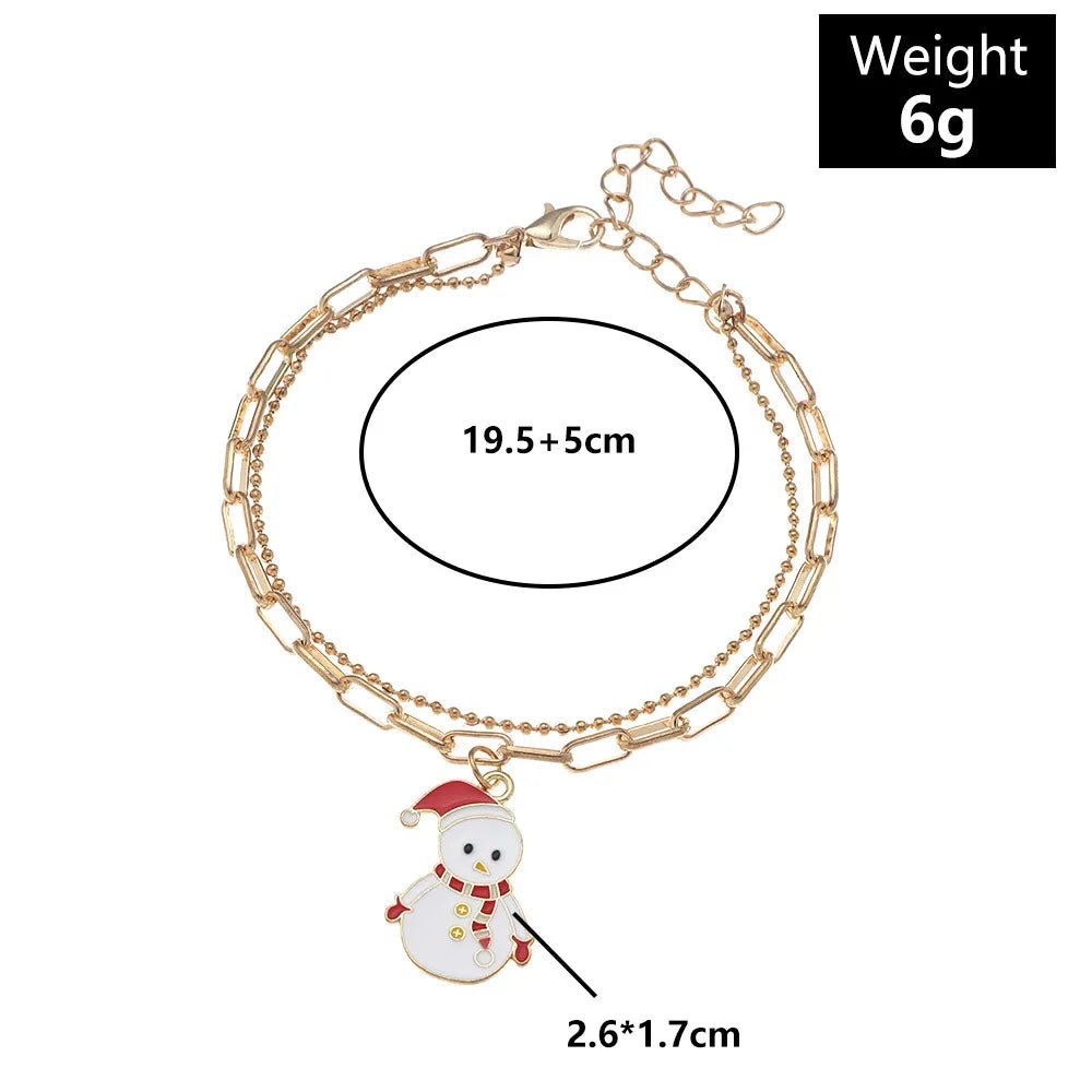 Charm Bracelet - LuxeFestive Gold-Plated Adjustable Jewelry