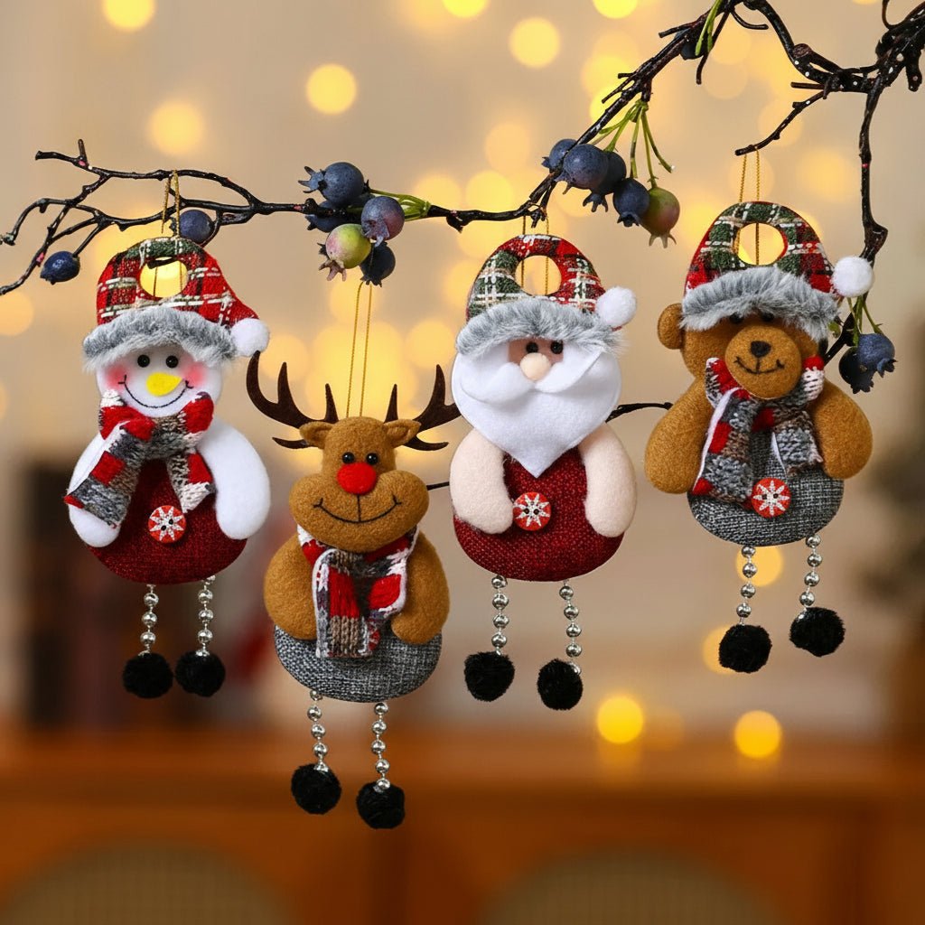 Cozy Winter Fabric Ornaments - LuxeCraft Decor
