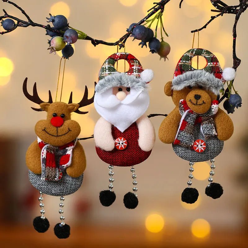 Cozy Winter Fabric Ornaments - LuxeCraft Decor