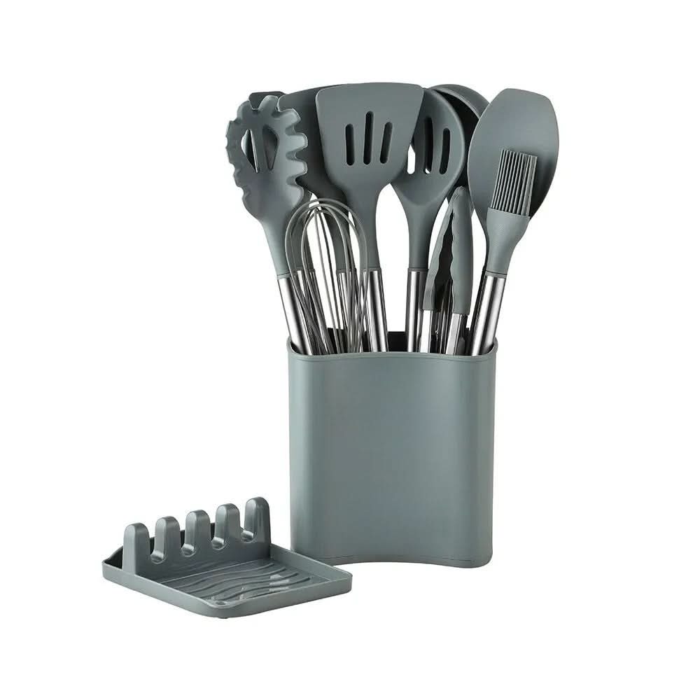 Silicone-Tipped Kitchen Utensil Set - CulinaryCraft