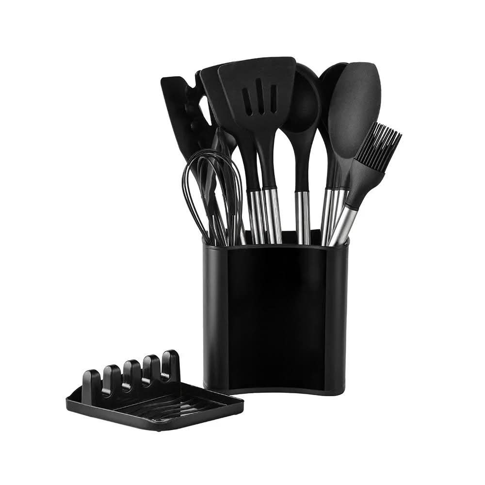 Silicone-Tipped Kitchen Utensil Set - CulinaryCraft