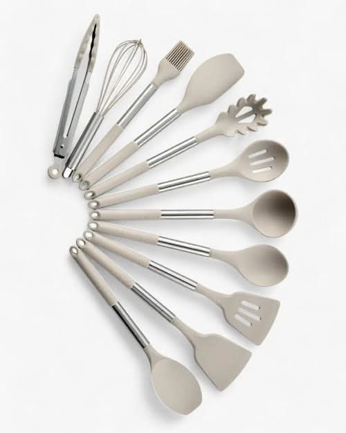 Silicone-Tipped Kitchen Utensil Set - CulinaryCraft