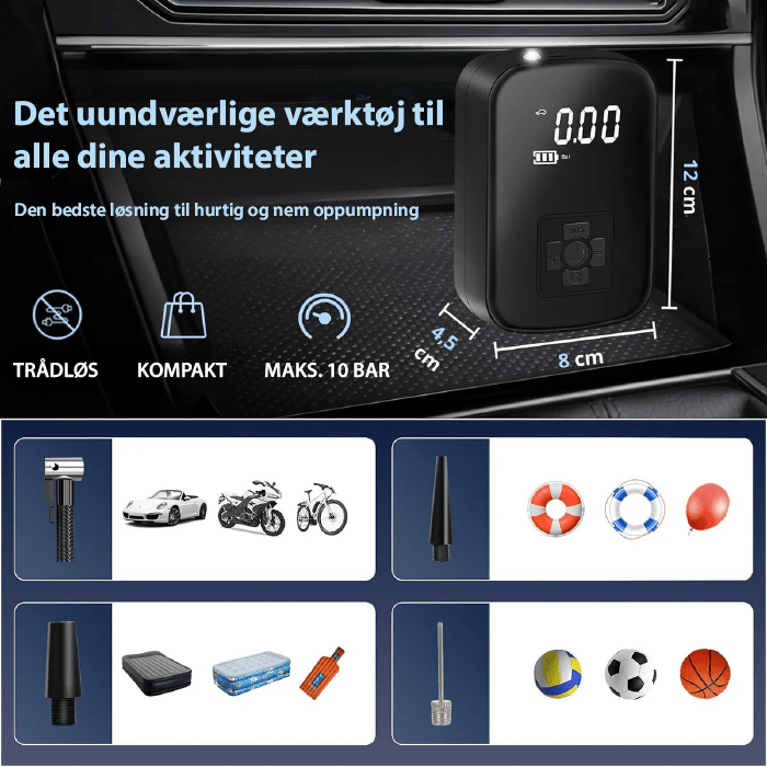 Tire Pump - SwiftAir Pro Compact Electric Inflator