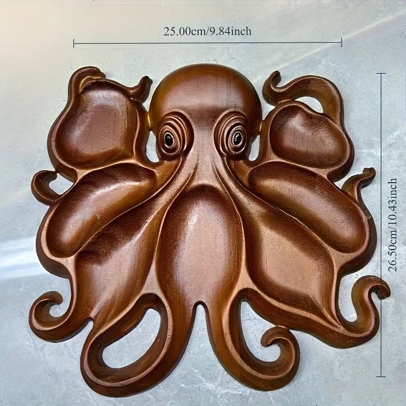 Rustic Octopus Charcuterie Board - OceanCraft