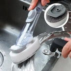 Dish Brush with Soap Dispenser - CleanWave Essentials