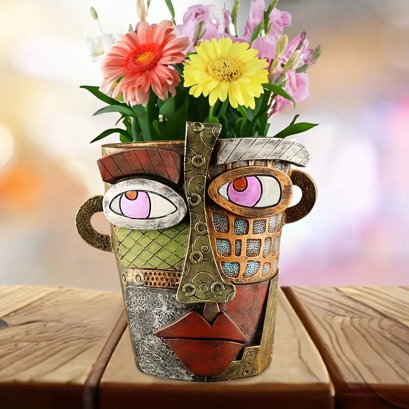 Artistic Planter - Artisan Bloom™ Handmade Picasso Pot