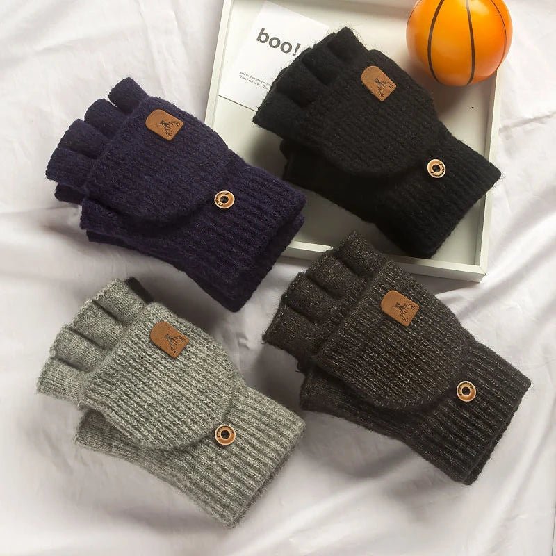 Cozy Knitted Fingerless Gloves - Luxe Comfort Wear