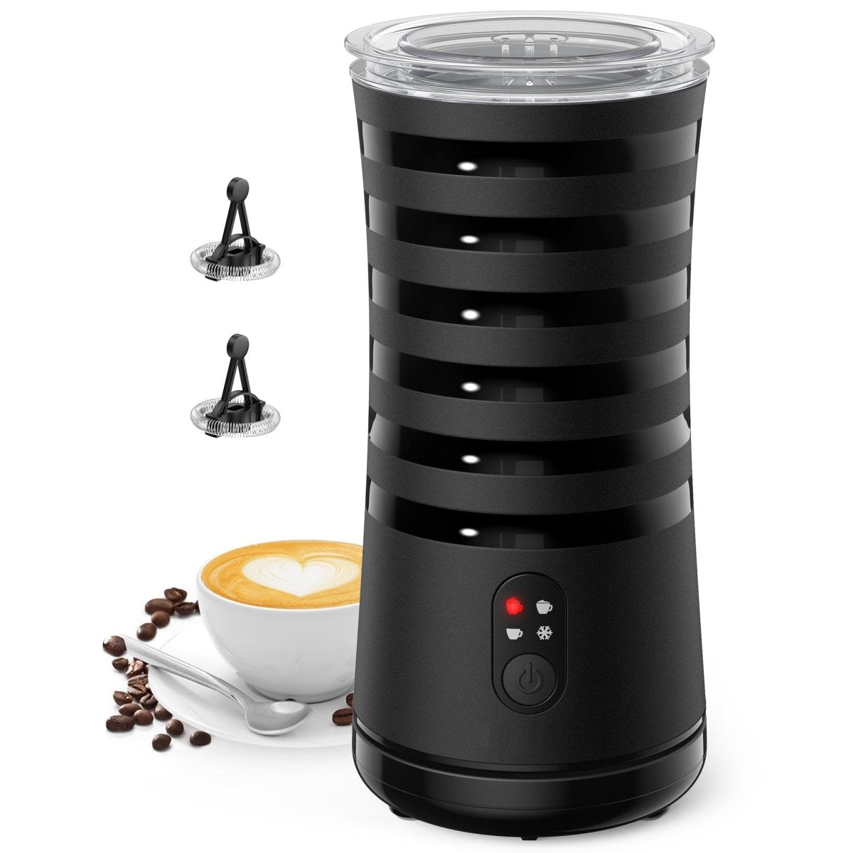 Frothing Milk Steamer - LuxeBrew 4-in-1 Barista Tool