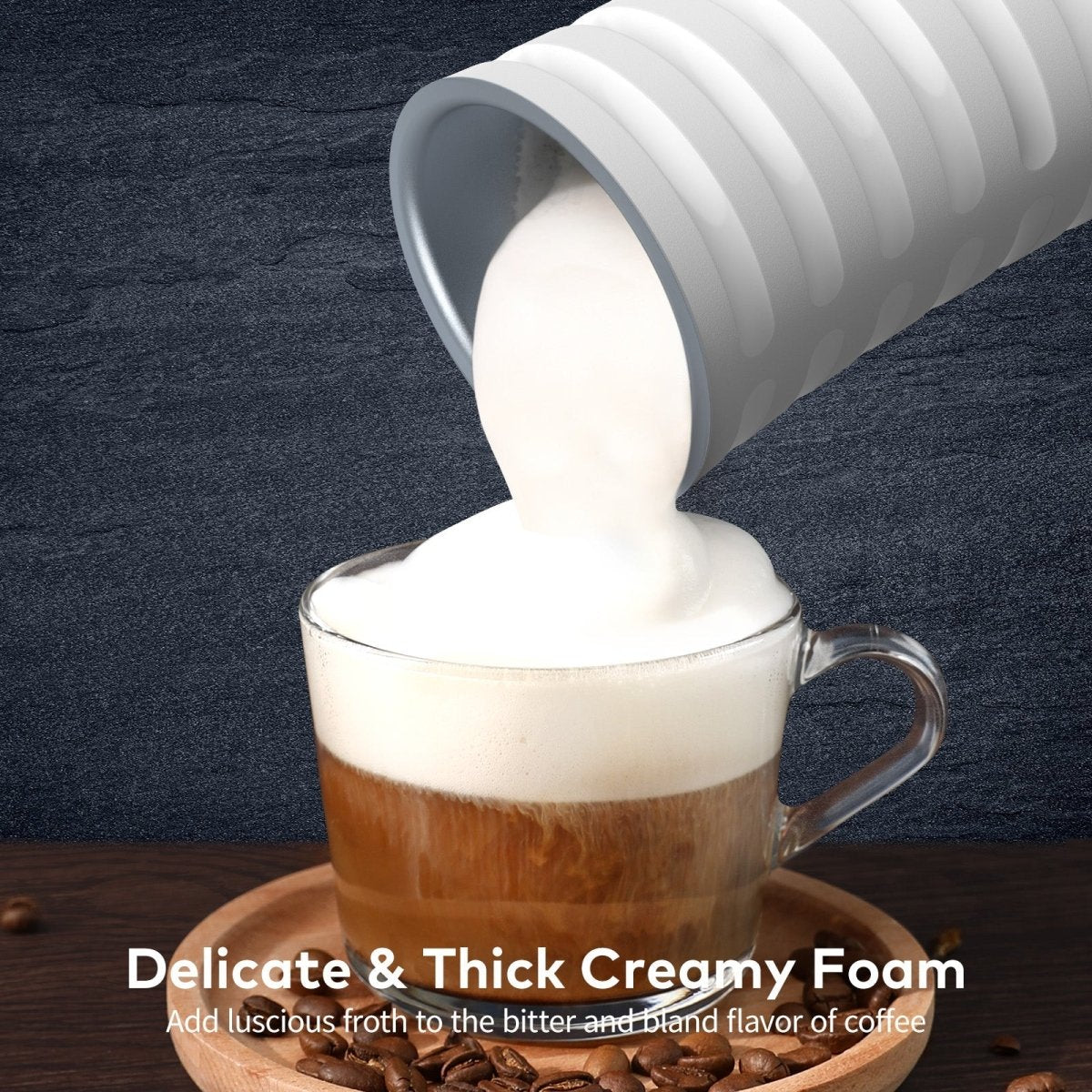 Frothing Milk Steamer - LuxeBrew 4-in-1 Barista Tool