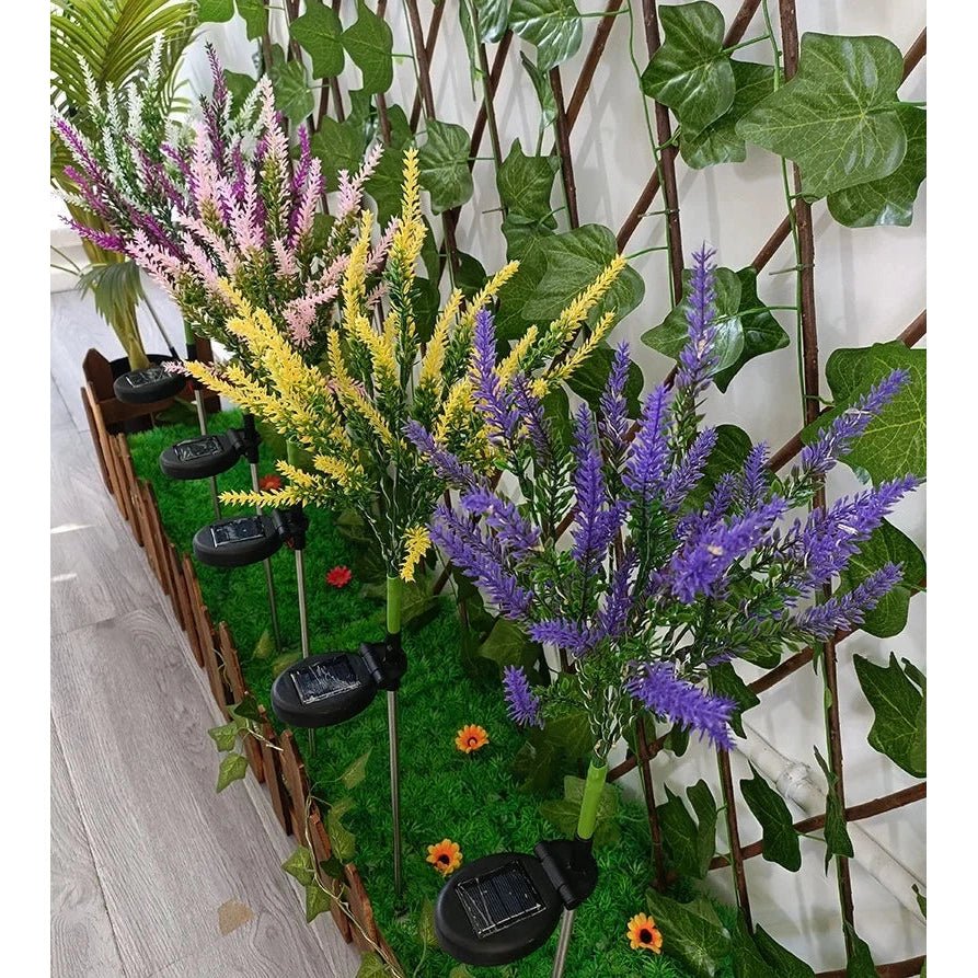 Solar Lavender Garden Lights - Luminara Bliss Set of 2