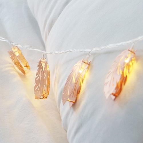 Delicate Leaf LED String Lights - Luminara Bliss