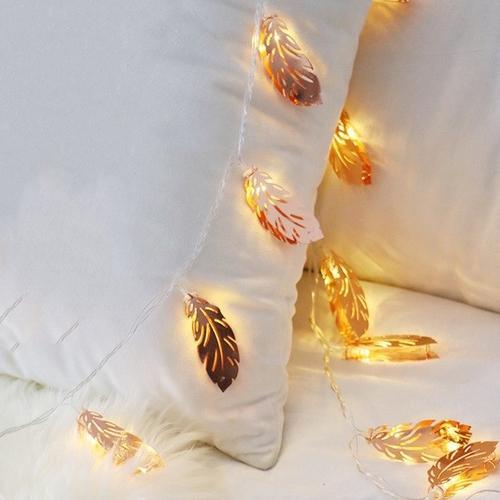 Delicate Leaf LED String Lights - Luminara Bliss