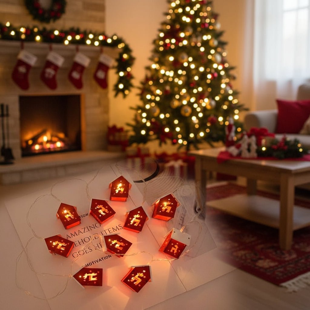Warm White LED Wooden Light Strip - LuminaCraft