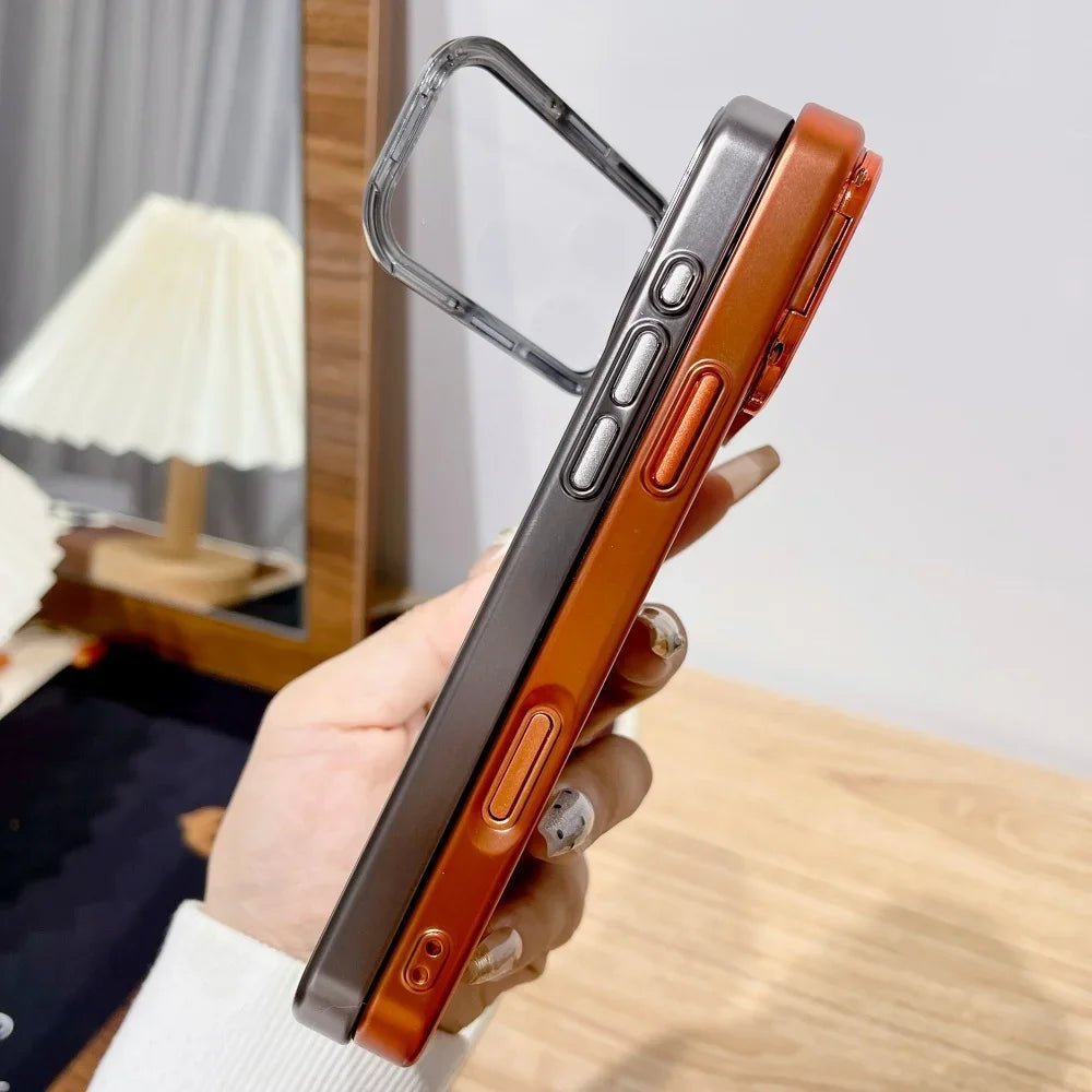 Ultra-Thin iPhone 17 Case with Foldable Stand - Luxora