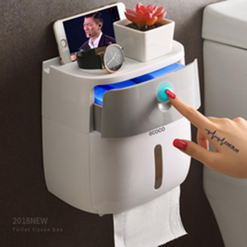 Premium Wall-Mounted Toilet Paper Holder - LuxeBath