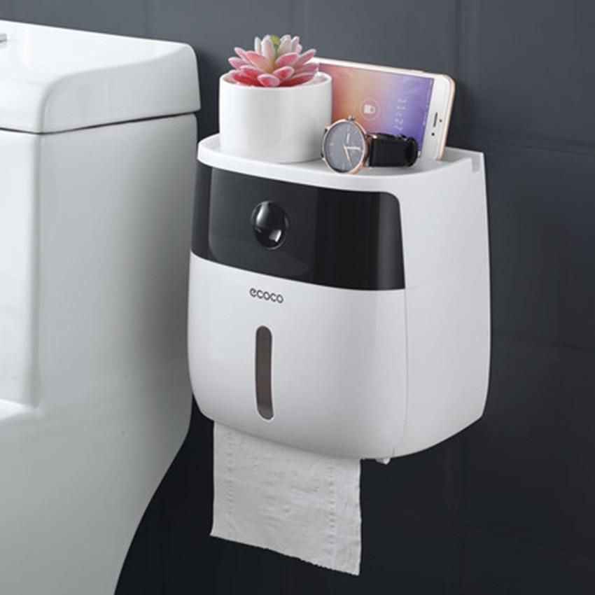 Premium Wall-Mounted Toilet Paper Holder - LuxeBath