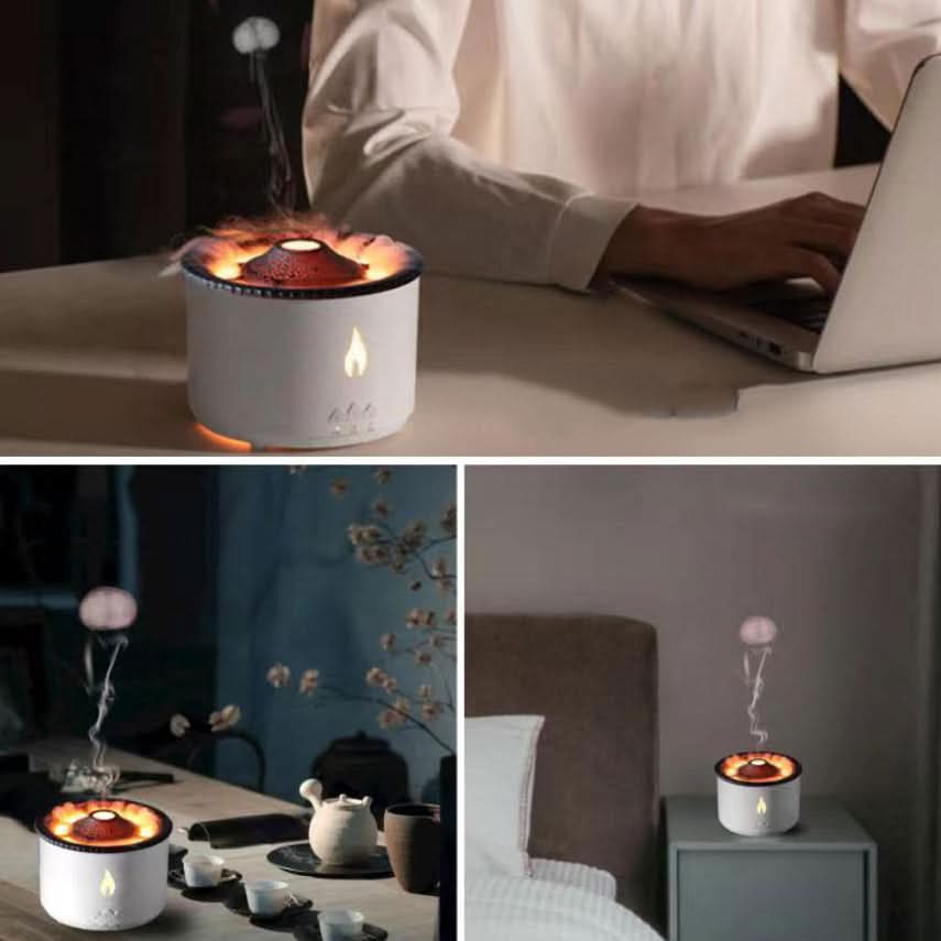 Aroma Diffuser with Flame Effect - LuxeAura