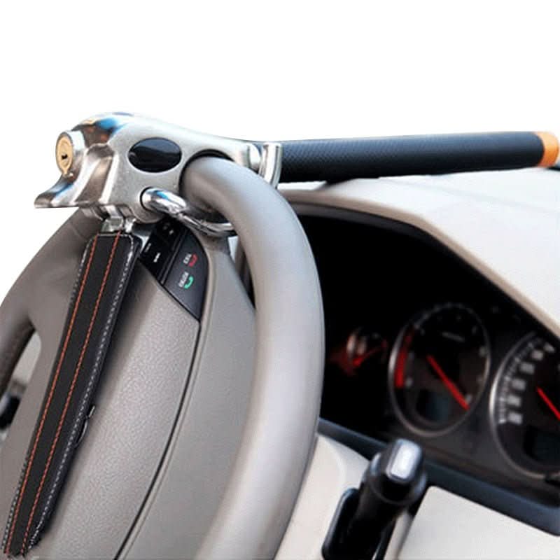 Steering Wheel Lock with Alarm - SecureGuard