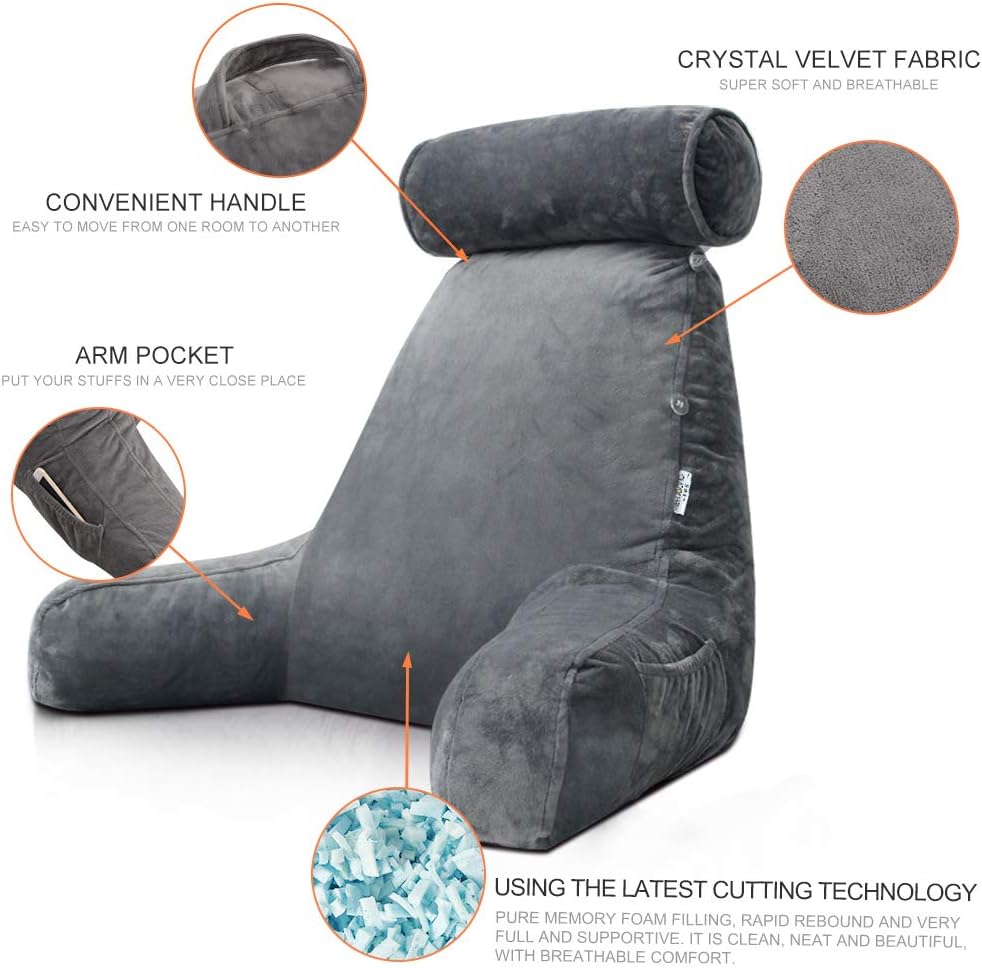 Reading Pillow with Arms - LuxeNest