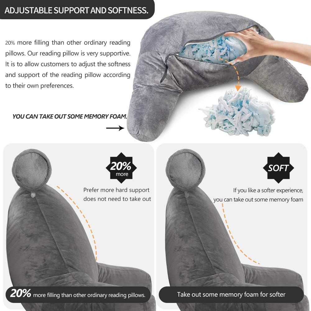 Reading Pillow with Arms - LuxeNest