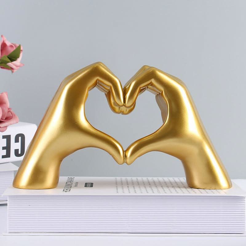 Wooden LoveSculpt - Artisan Decorative Figure for Home Decor