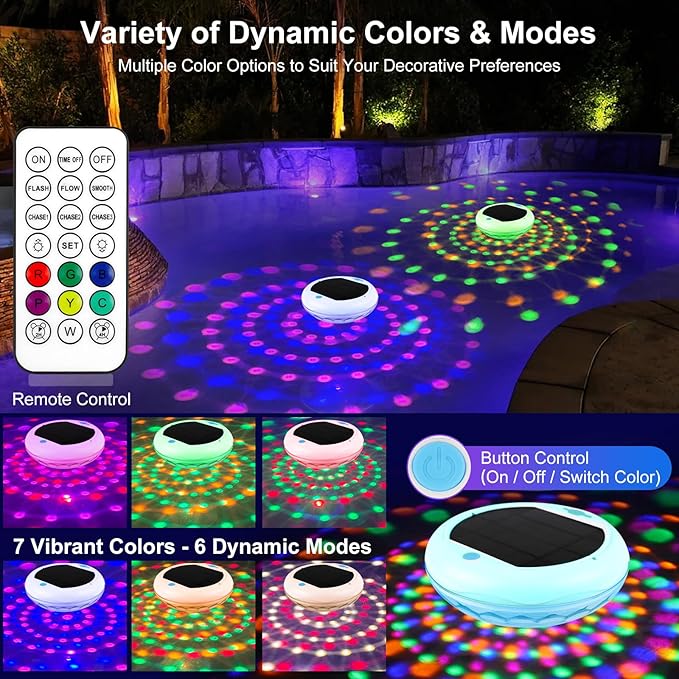 Solar Pool Light - AquaGlow™ with Eco-Friendly Design