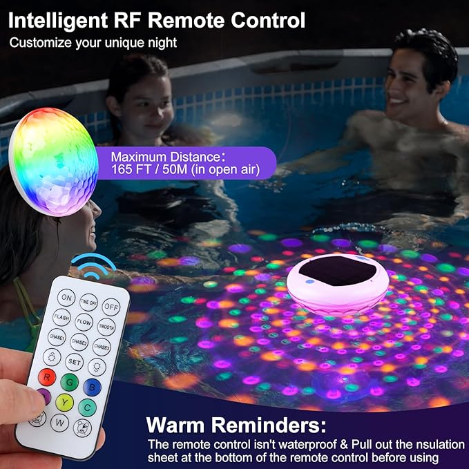 Solar Pool Light - AquaGlow™ with Eco-Friendly Design