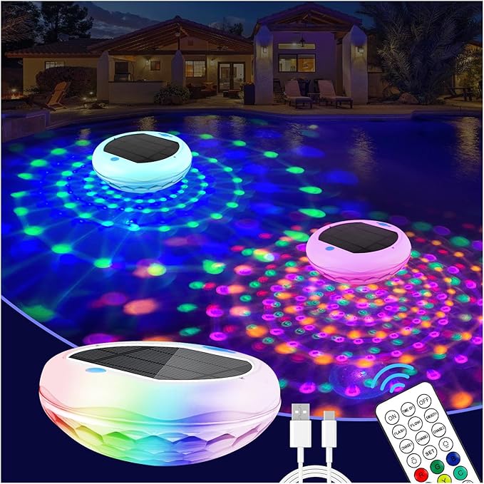 Solar Pool Light - AquaGlow™ with Eco-Friendly Design