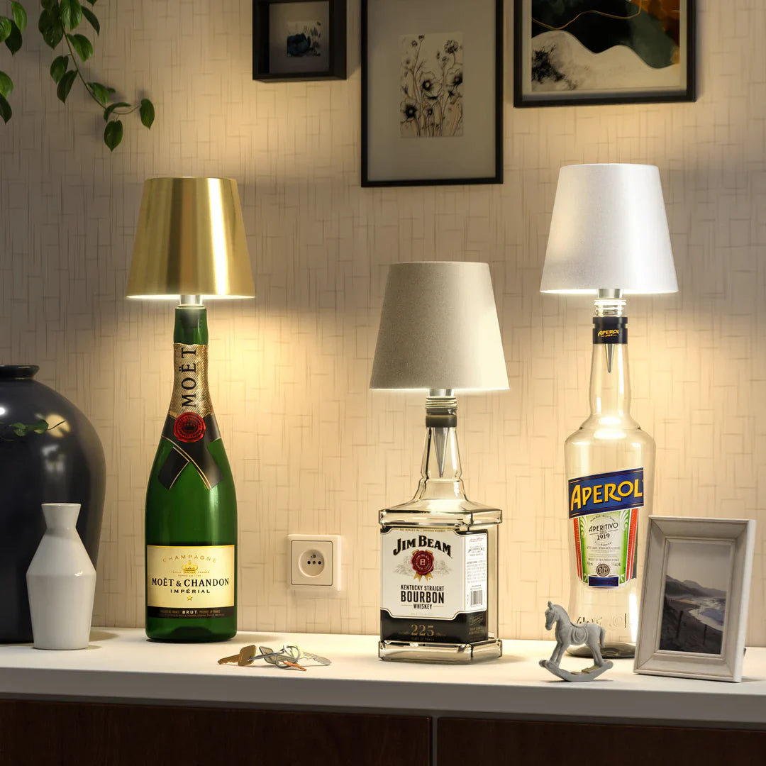 Luminous Glow - Wireless LED Bottle Lamp by RadiantAura