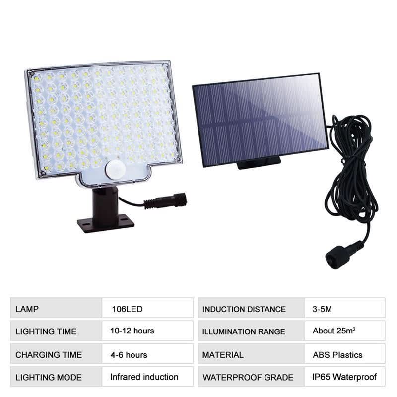 Solar Motion Sensor Light - LuminaGuard