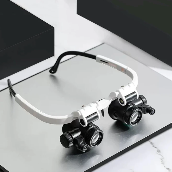 Magnifying Glasses with Adjustable LED Light - OptiVision