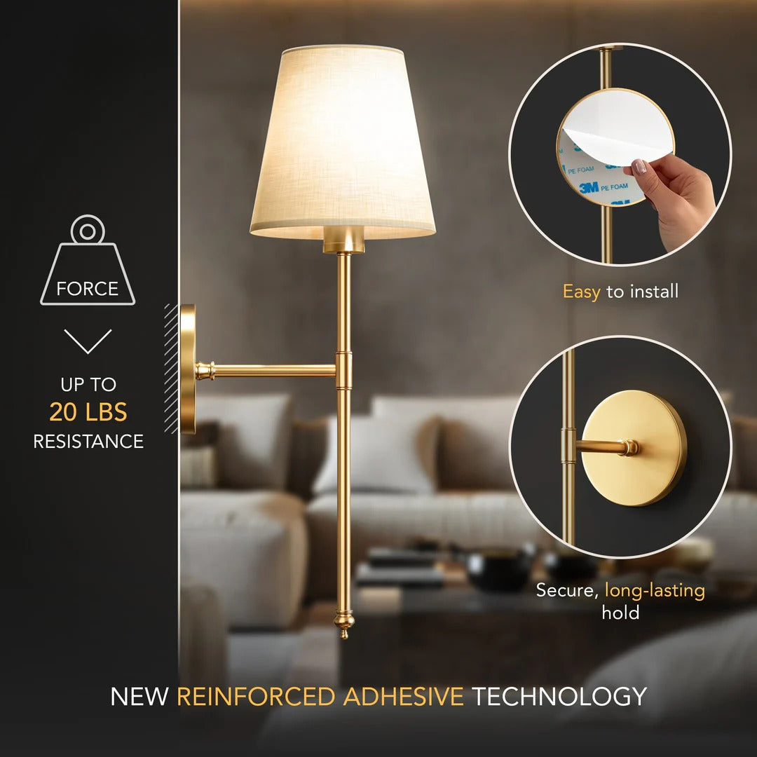 Luminous Wall Sconces - AuraGlow™ Original Wireless Set of 2