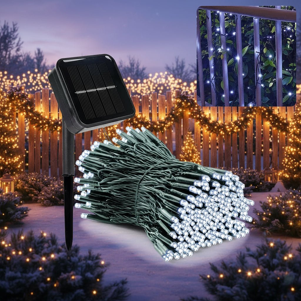 Solar String Lights with 300 LEDs - Luminara Luxe