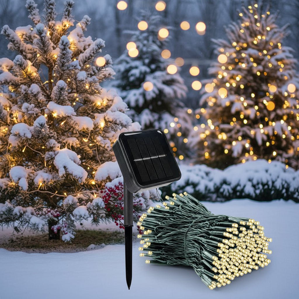 Solar String Lights with 300 LEDs - Luminara Luxe