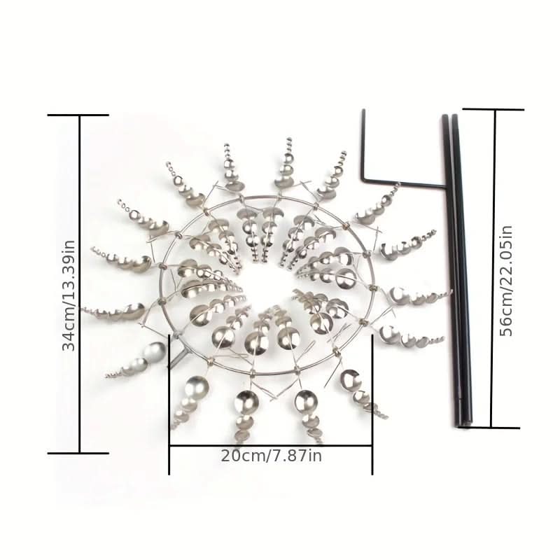 Artistic Metal Wind Spinner - Lumina Designs