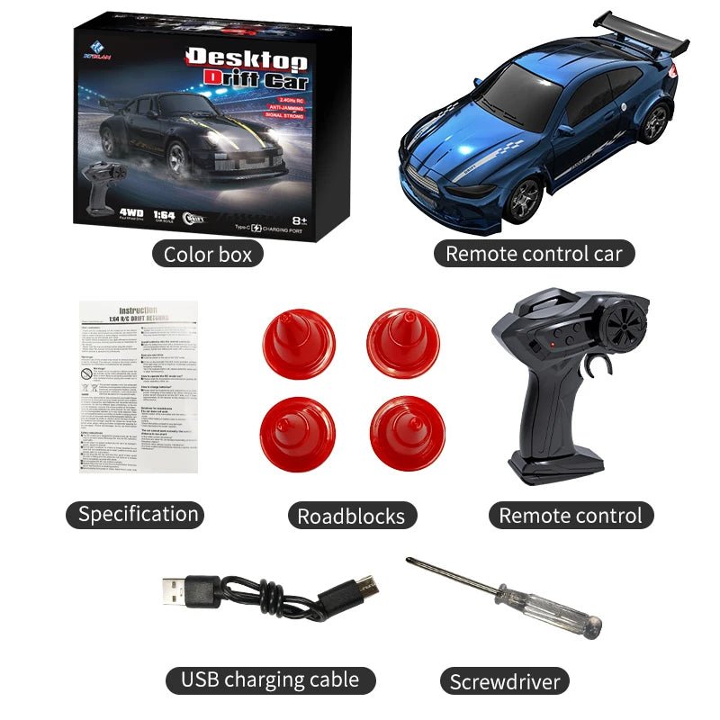 Drift Racing Car - NovaSpeed Mini 1:64 with LED Headlights