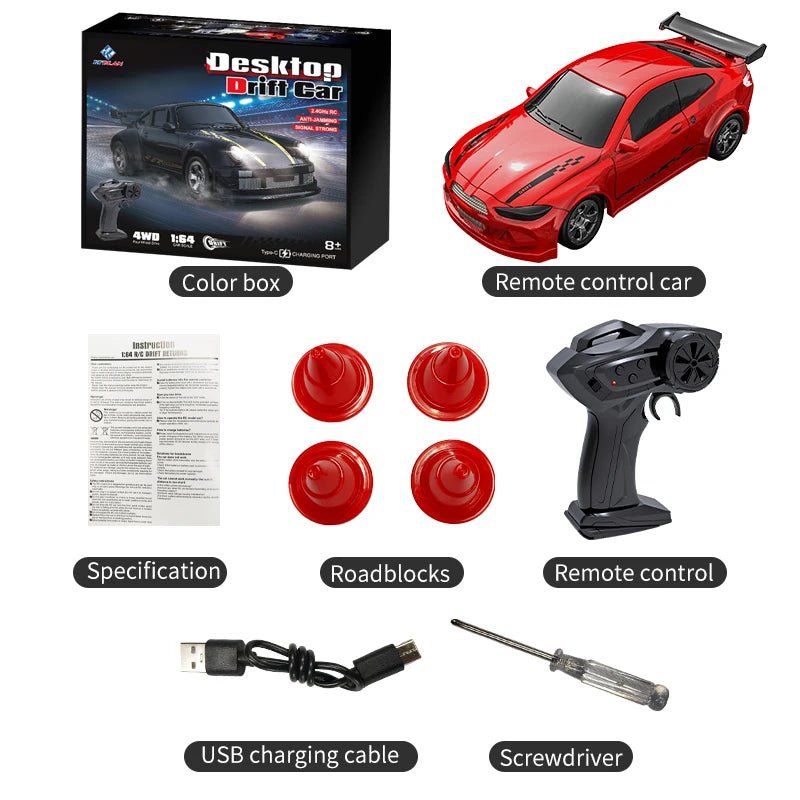 Drift Racing Car - NovaSpeed Mini 1:64 with LED Headlights