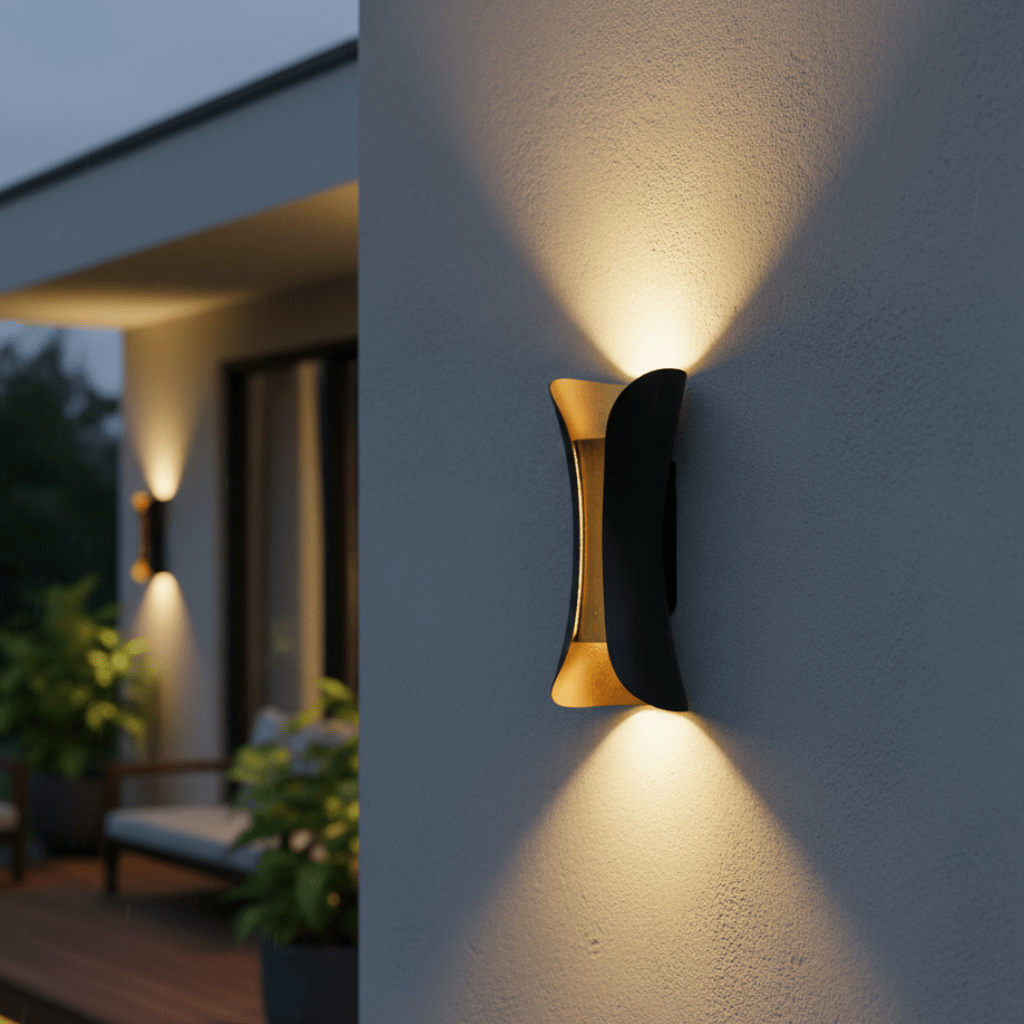 Curved LED Outdoor Wall Light - Lumina Luxe