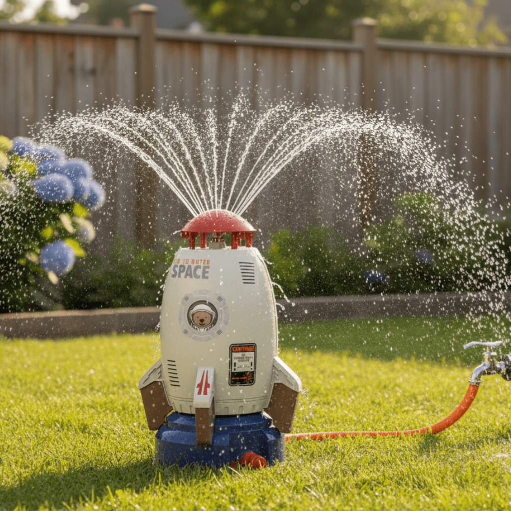 AquaTwirl - Splashing Water Toy for Endless Garden Fun