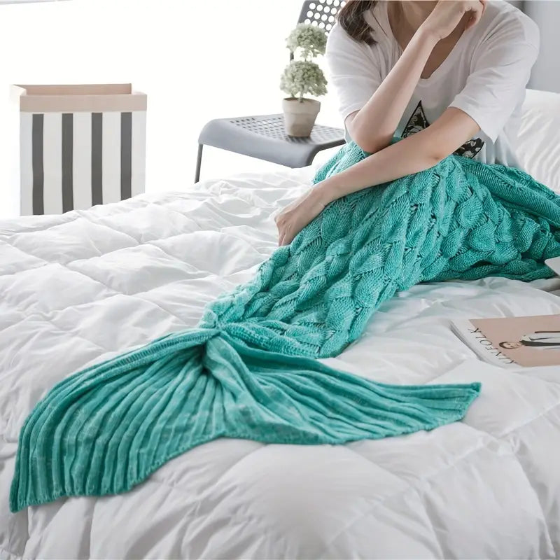 Mermaid Blanket - AquaNest™ Cozy Coral Design